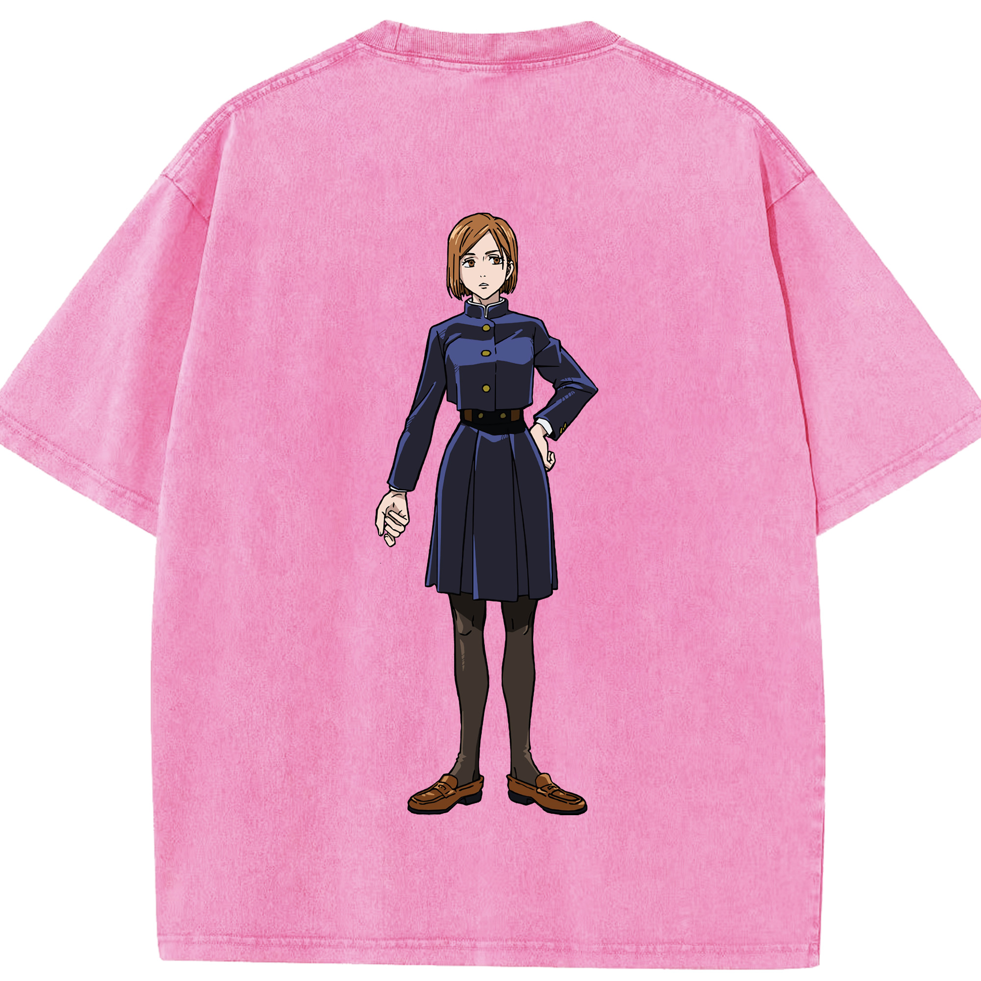 （画像用） 呪術廻戦 Jujutsu Kaisen 綿100% ヴィンテージ風 半袖Tシャツ（背面プリント）